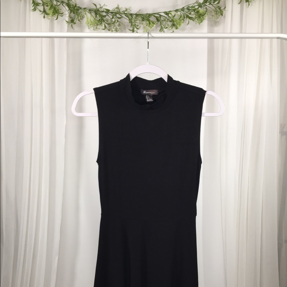 Sleeveless Mock Neck Dress